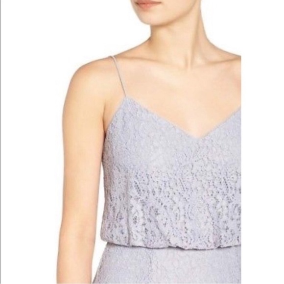 ✨ Adrianna Papell ✨ NWT Guipure Lace Blouson Dress Light Dove Size 6 - Picture 6 of 10